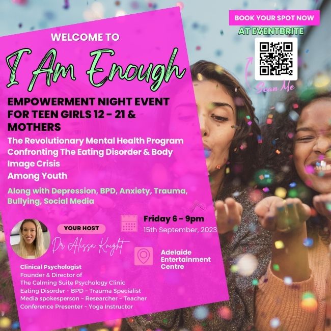 "I Am ENOUGH" A REMARKABLE NEW MENTAL HEALTH PREVENTION EVENT FOR TEENS