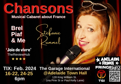 Chansons:  Piaf, Brel & Me  - A Musical Cabaret about France