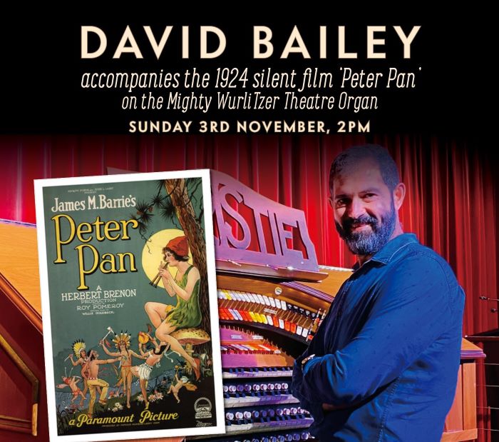 David Bailey accompanies the 1924 Peter Pan silent movie!