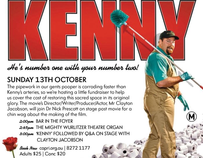 Fundraising screening of "Kenny"  & Live Q+A w/Clayton Jacobson